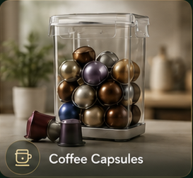 Coffee capsule smart container