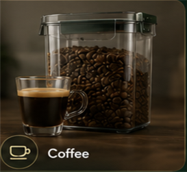 Coffee smart container