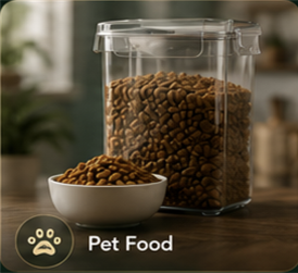 Pet food smart container